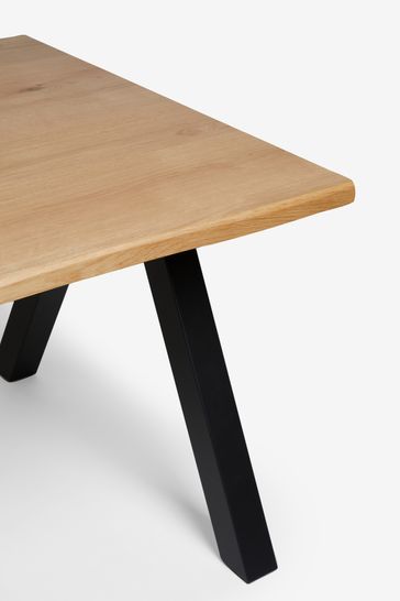Oak veneer dining sale table