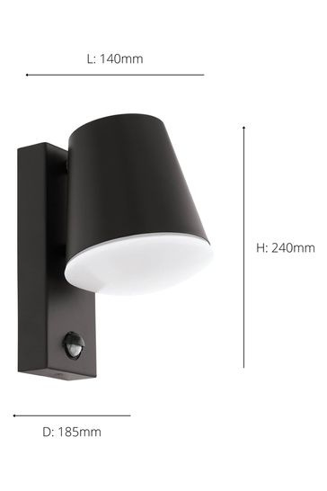 Eglo Grey Caldiero Zincplated Steel Outdoor Wall Light