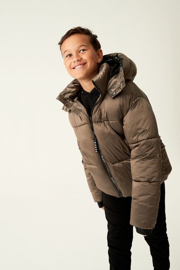 Buy Baker by Ted Baker Shower Resistant Metalic Padded Coat from