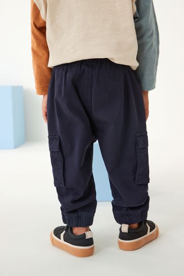 Boys navy sales cargo trousers