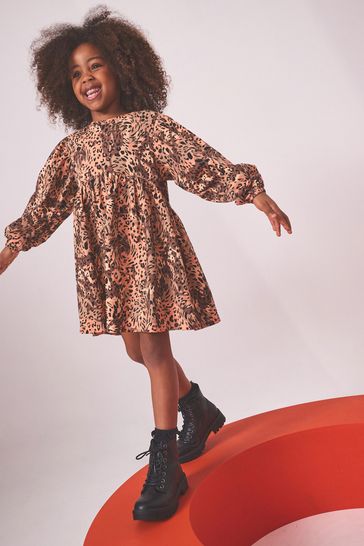 Jersey animal print dress store