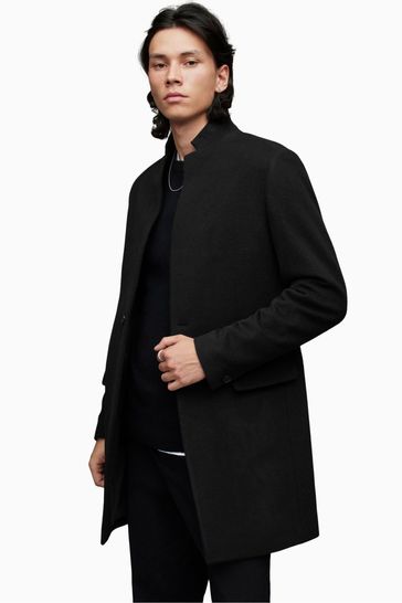 AllSaints Black Manor Coat