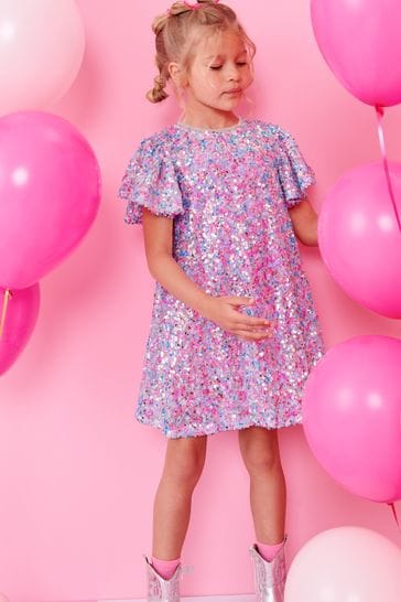 Buy Pink Blue Silver Sequin Dress 3 16yrs from Next Estonia