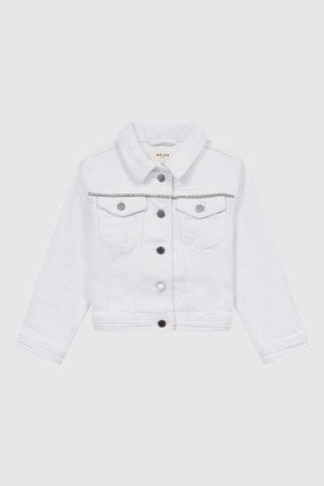 White denim waistcoat new arrivals