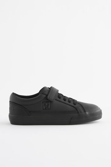 Buy Black Minecraft Elastic Lace 1 Strap School Shoes from Next
