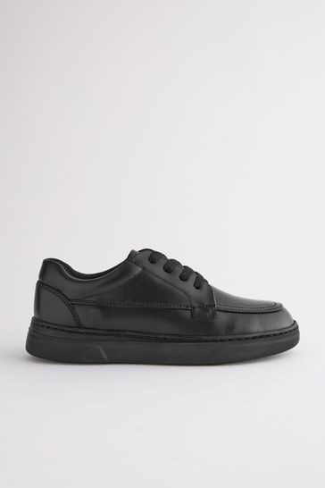 Buy Black Leather Lace Up School Shoes from Next USA