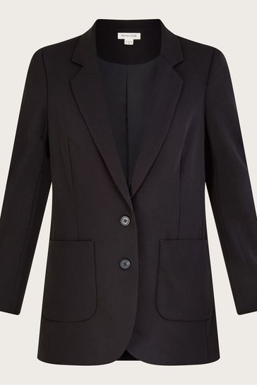 Buy Monsoon Lauren Plain Black Blazer from Next Luxembourg