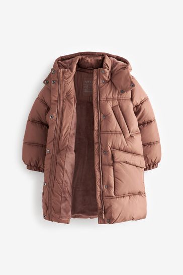 Blush padded coat sale