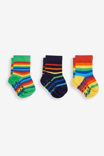 JoJo Maman Bébé Multi 3-Pack Rainbow Socks