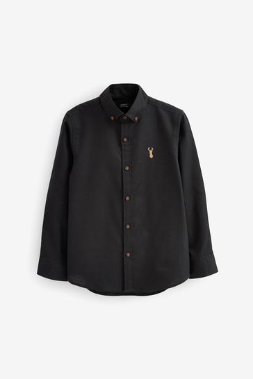 Black Long Sleeve Oxford Shirt (3-16yrs)