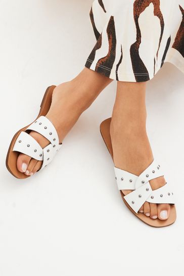 Studded mule sandals clearance