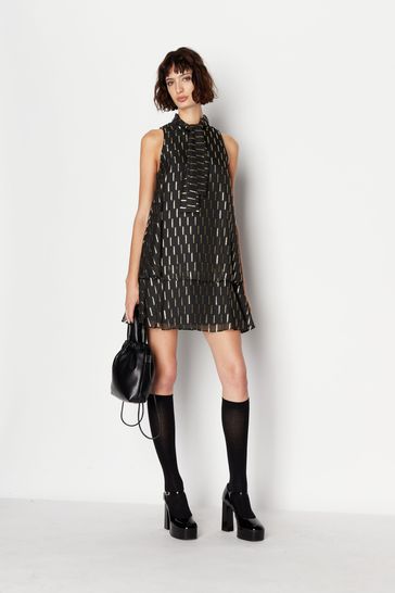 Armani Exchange Black Midi Dress