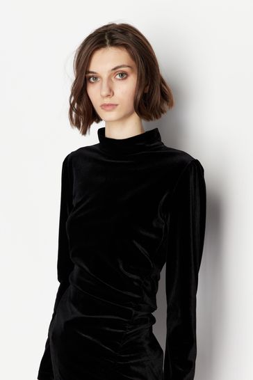 Buy Armani Exchange Black Velvet Dress from Next Slovenia
