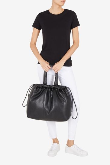 Armani exchange black 2025 bag