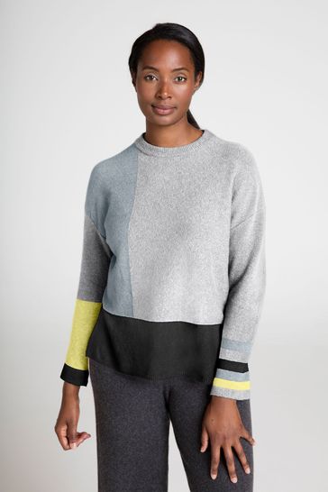 Thought Grey Helene Organic Cotton Roll Neck Jumper