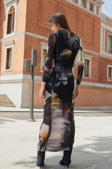 Mesh deals coat dress