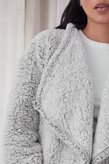 Teddy fleece cardigan store
