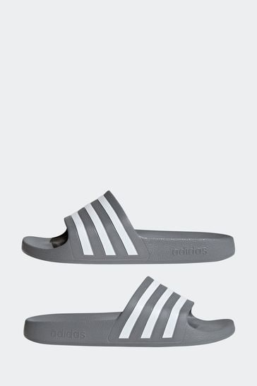 Buy adidas Grey Adilette Sliders from Next Ukraine