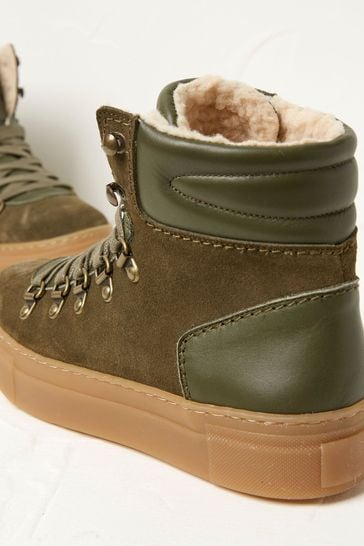 Buy FatFace Green Georgie Hybrid Hiker Ankle Boots from Next Denmark