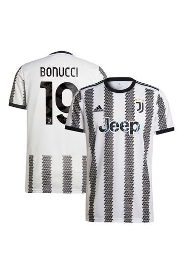 Bonucci blanco de adidas - Camiseta de la primera equipación del Juventus 19 para niños de Adidas