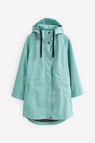 Women's rubber shop rain jacket