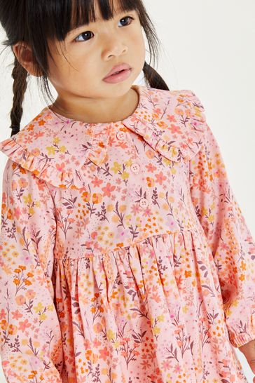 Next pink floral tea on sale dress