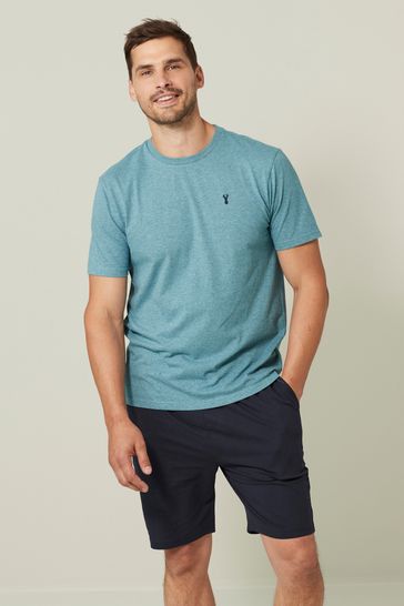 Red shorts hot sale grey shirt
