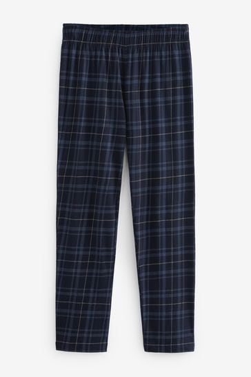 Navy check pyjamas deals