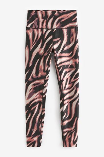 Buy Pink Zebra Print Active New Improved High Rise Sports Sculpting Leggings from Next Austria
