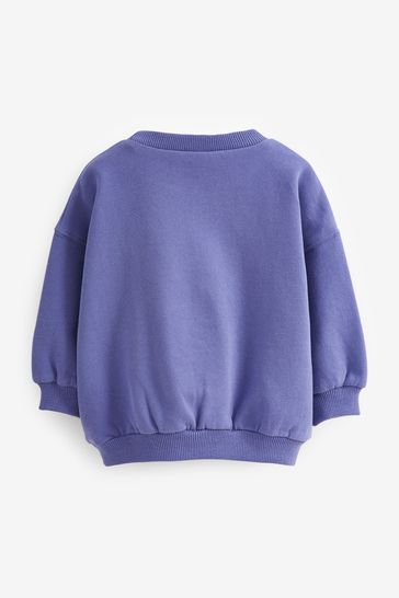 Buy Bright Purple Sweatshirt 3mths 7yrs from Next Luxembourg