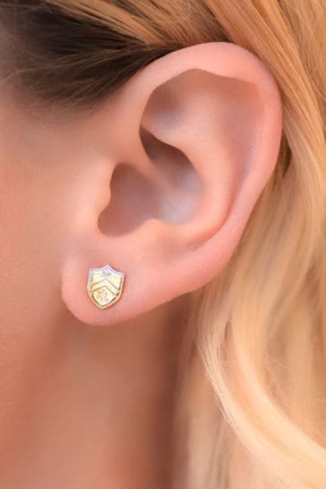 Buy Lauren Ralph Lauren Gold Crest Stud Earrings from Next Austria