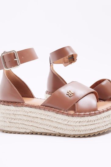 River island espadrille flatform online