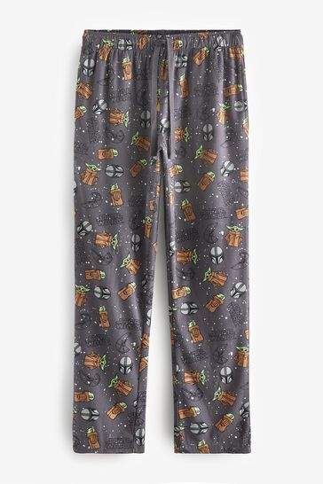 Buy Star Wars Mandolorian Grey License Motionflex Cosy Pyjama Bottoms from Next Luxembourg