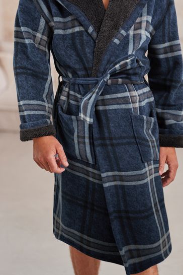 Next tartan dressing gown shop