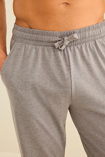 Buy Black Grey Cuffed 2 Pack Lasting Fresh Cotton Rich Pyjama