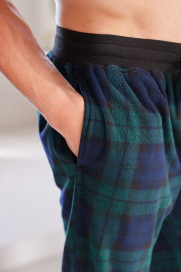 Fleece cuffed pyjama bottoms online
