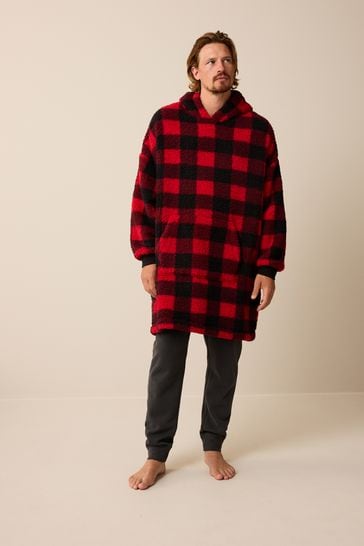 Red checkered hoodie deals
