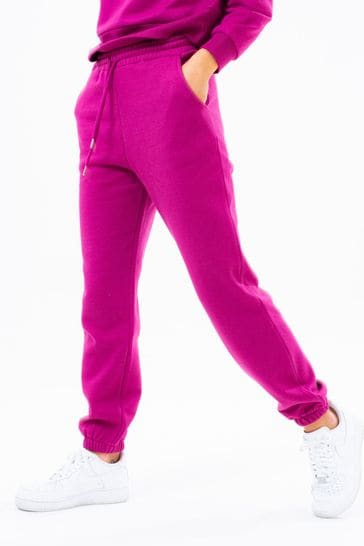 Hype. Womens Purple Berry Drawcord Joggers