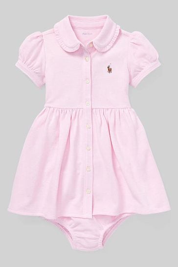 Polo Ralph Lauren Baby Short Sleeve Logo Shirt Dress
