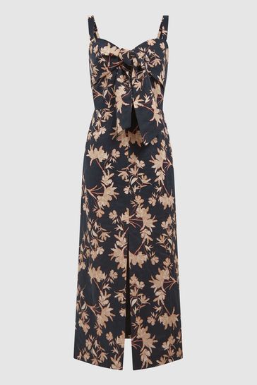 princess polly baby blue dress Floral embroidered maxi dress in blue - Rotate main image 0