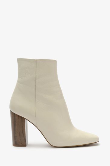 Mint Velvet Cream Lyla Ankle Boots