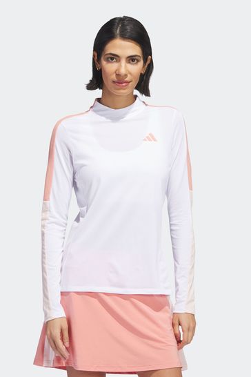 adidas Golf Made With Nature Mock Neck Long Sleeve Top