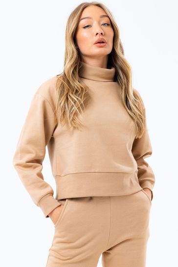 High neck sales sweatshirt womens