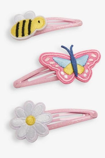 JoJo Maman Bébé Multi Butterfly 3-Pack Character Clips