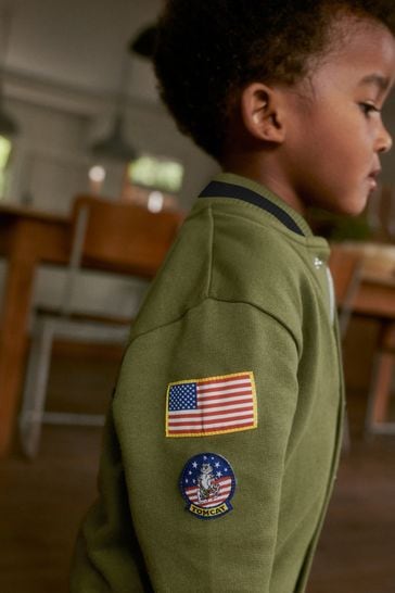 Buy Khaki Green Top Gun Letterman Jacket 3mths 8yrs from Next USA