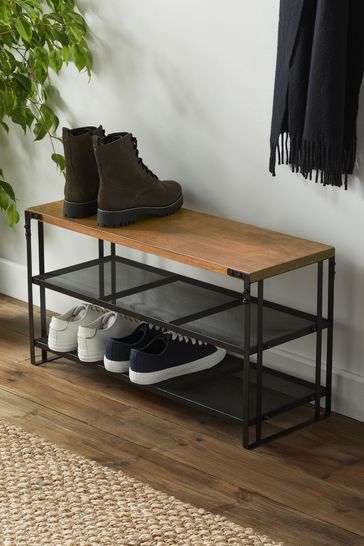 Dark Bronx Shoe Rack