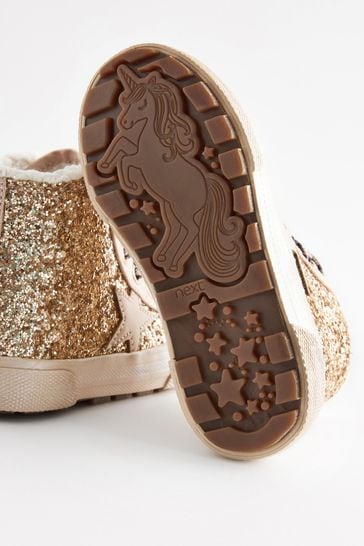 Gold glitter shop boots for toddlers