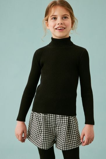 Buy Black White Houndstooth Shorts Tights Set 3 16yrs from Next Estonia