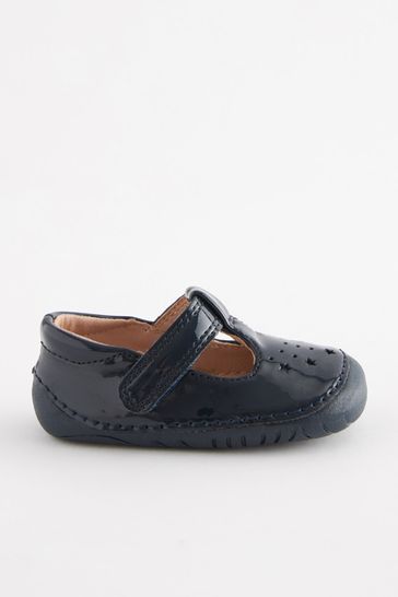 Buy Navy Blue Patent Chaussures b b style salom from Next Belgium