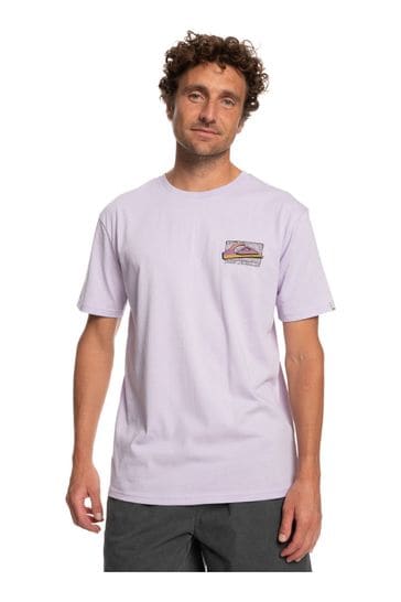 Quiksliver Retro Fade Back Print T-Shirt